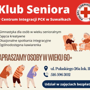 W Suwałkach zaczyna działać Klub Seniora PCK