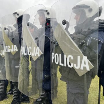 Szkolenie policjantów: zakłócenie porządku publicznego