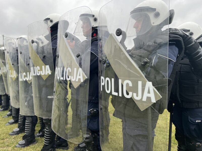 Szkolenie policjantów: zakłócenie porządku publicznego