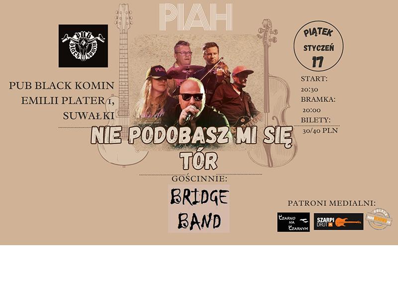 Koncert PIAHu w Kominie + Bridge Band