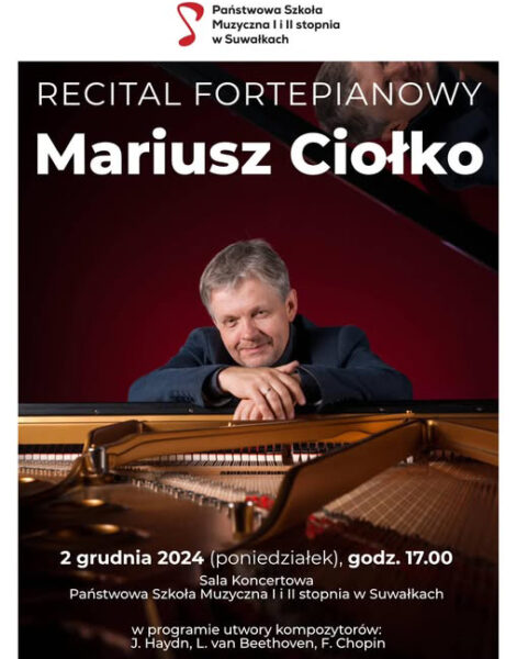 Recital fortepianowy Mariusza Ciołko