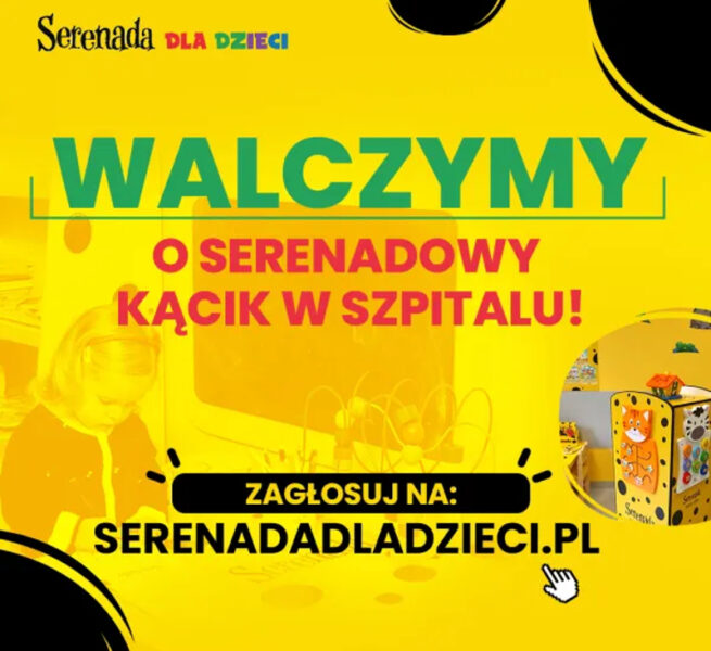 Głosujemy na Serenadowy kącik zabaw w suwalskim szpitalu