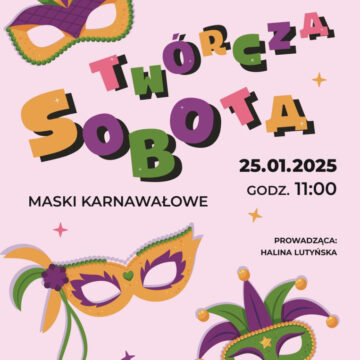 Twórcza sobota | maski karnawałowe