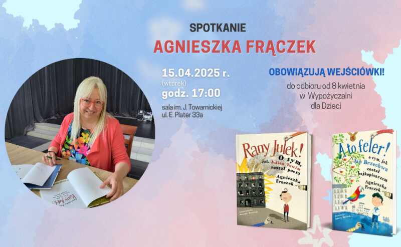 Spotkanie autorskie z Agnieszką Frączek