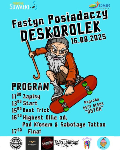 Festyn Posiadaczy Deskorolek 25’Suwałki