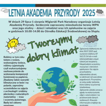 Wigierski Park Narodowy zaprasza na Letnią Akademię Przyrody