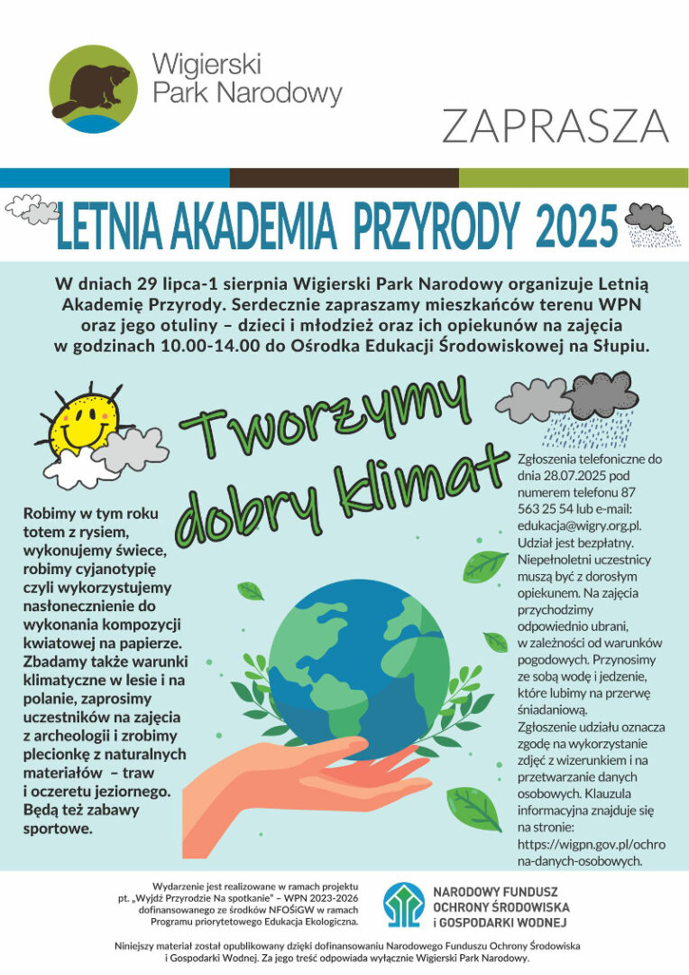 Wigierski Park Narodowy zaprasza na Letnią Akademię Przyrody