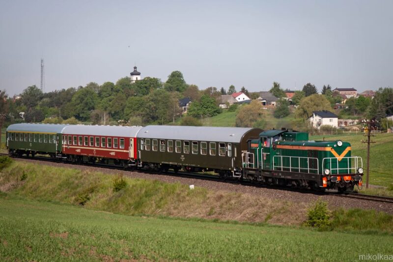 Historyczny pociąg z Suwałk