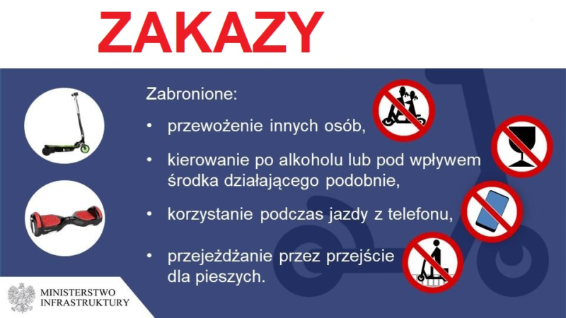 Zatrzymali pijanego kierowcę hulajnogi elektrycznej