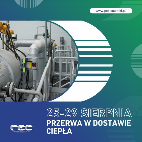 Przerwa w dostawie ciepłej wody i energii cieplnej od poniedziałku