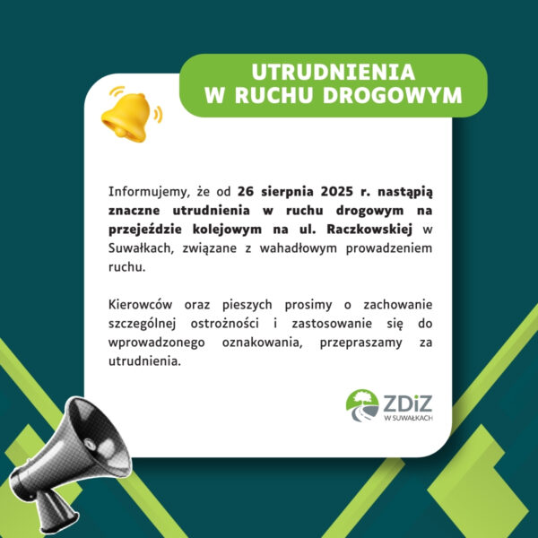 Utrudnienia na ul. Raczkowskiej