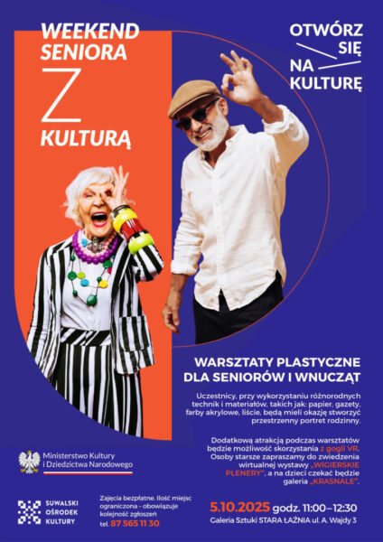 Weekend Seniora z Kulturą: Warsztaty plastyczne dla seniorów i wnucząt