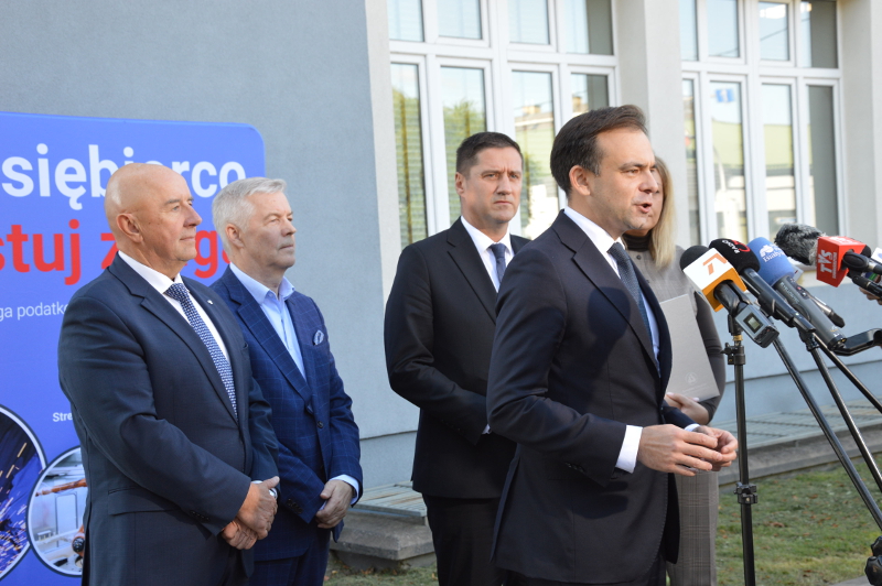 Minister Andrzej Domański z wizytą w Suwałkach