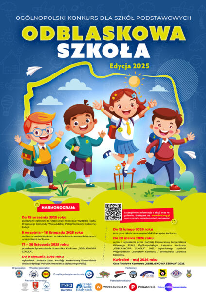 Rusza ogólnopolski konkurs „Odblaskowa szkoła” 2025 w szkołach podstawowych woj. podlaskiego