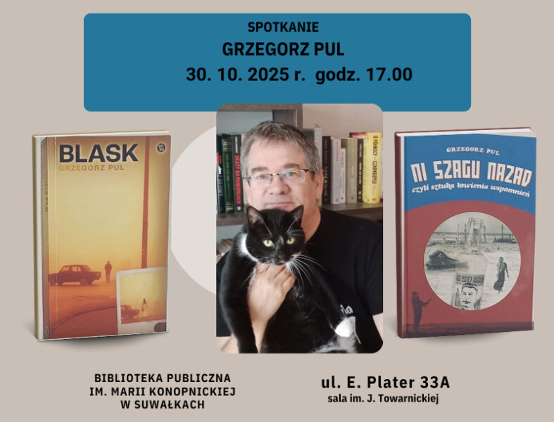Spotkanie z Grzegorzem Pulem w Bibliotece Publicznej