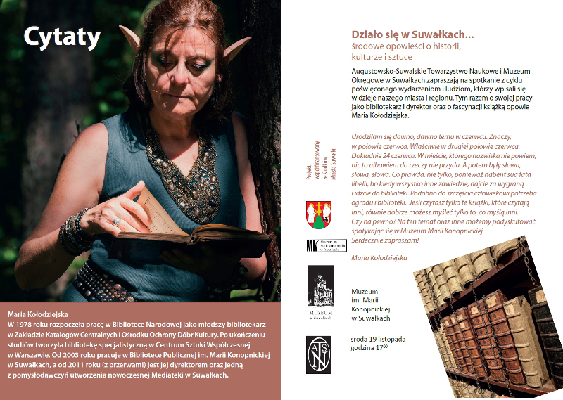 Działo się w Suwałkach. Spotkanie z Marią Kołodziejską