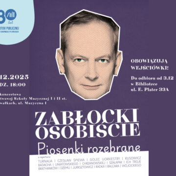 Koncert ZABŁOCKI OSOBIŚCIE – PIOSENKI ROZEBRANE