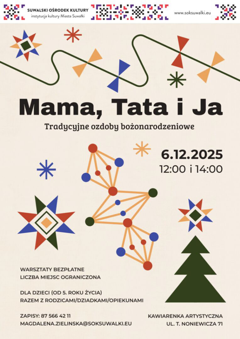 MAMA, TATA I JA – Rodzinne Warsztaty Tradycyjnych Ozdób Bożonarodzeniowych