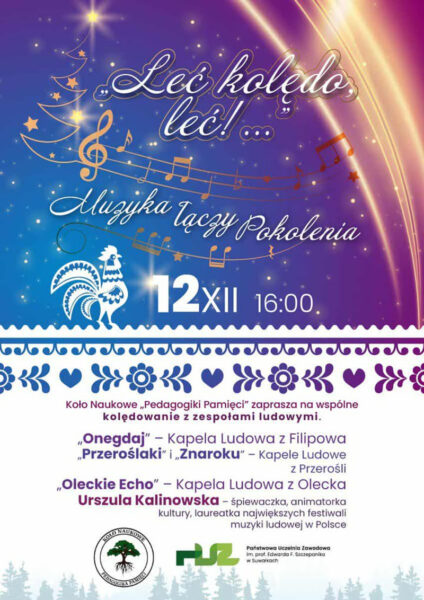 Leć kolędo, leć! Wspólne kolędowanie z zespołami ludowymi