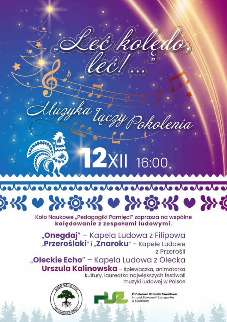 Leć kolędo, leć! Wspólne kolędowanie z zespołami ludowymi