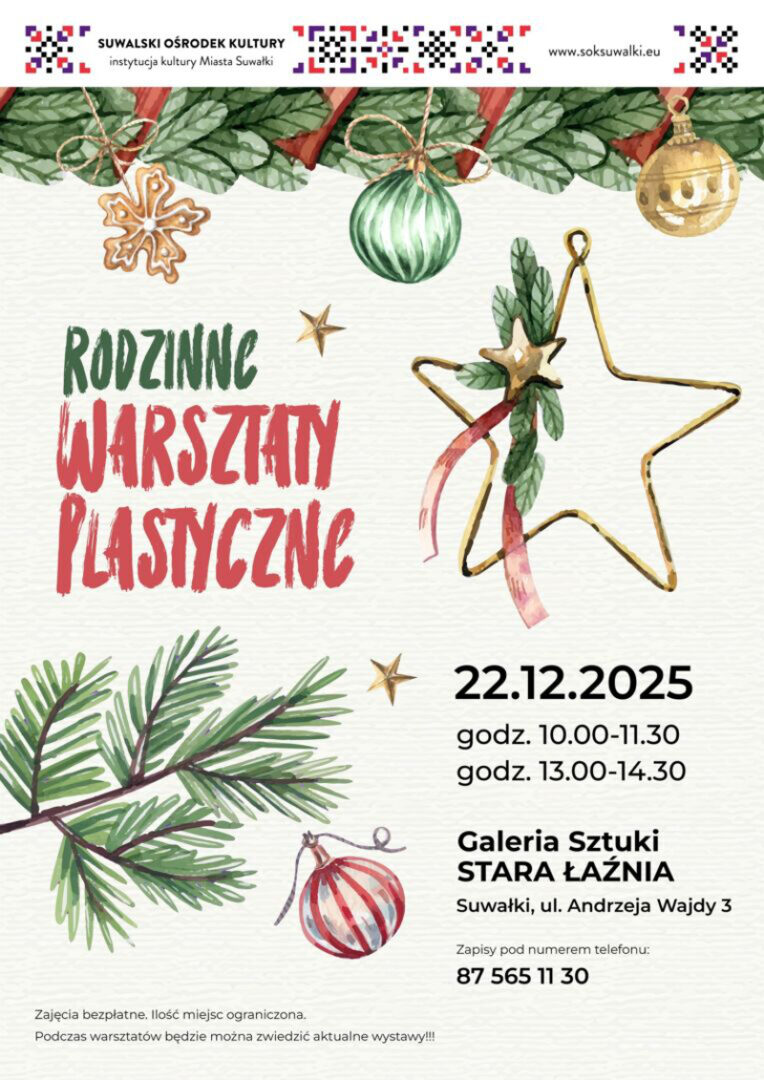 RODZINNE WARSZTATY PLASTYCZNE W GALERII SZTUKI STARA ŁAŹNIA