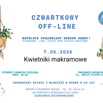 Czwartkowy Off-line: tworzymy kwietniki makramowe