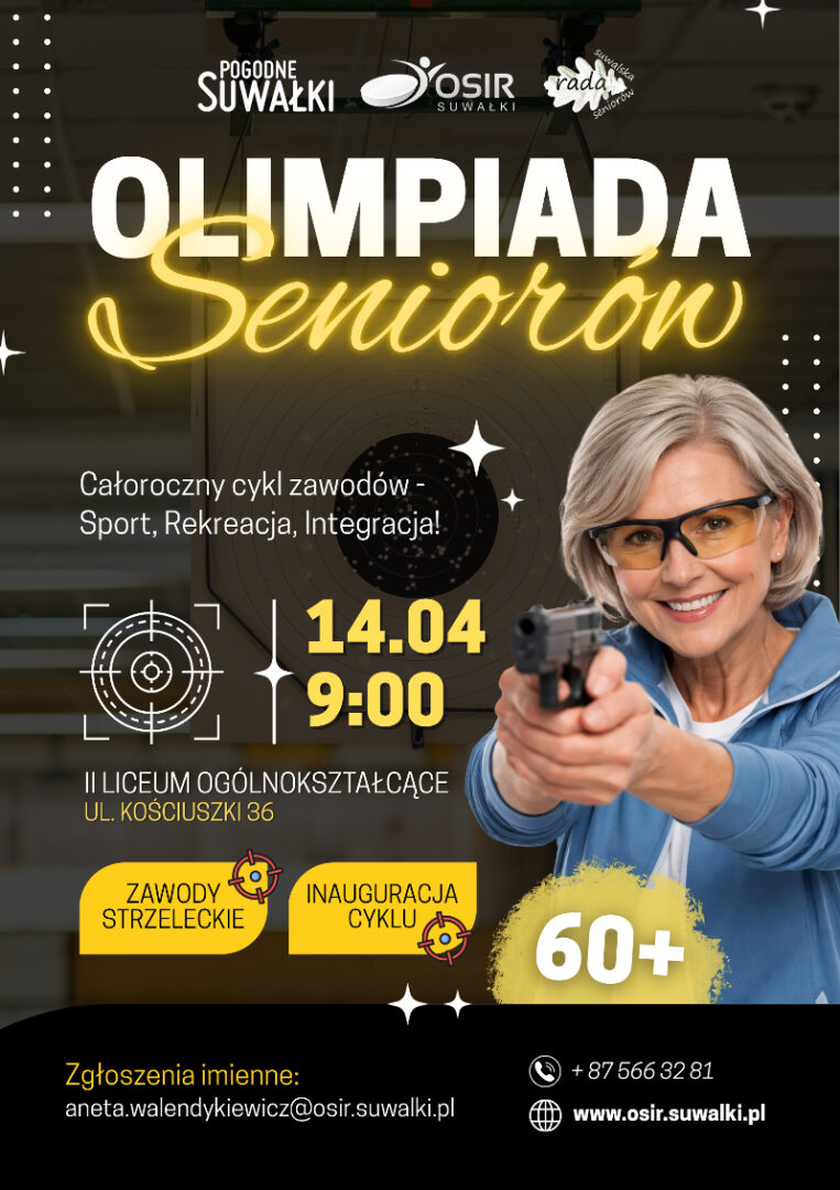 Suwalska Olimpiada Seniorów powraca w nowej odsłonie. Strzelectwo na dobry początek!
