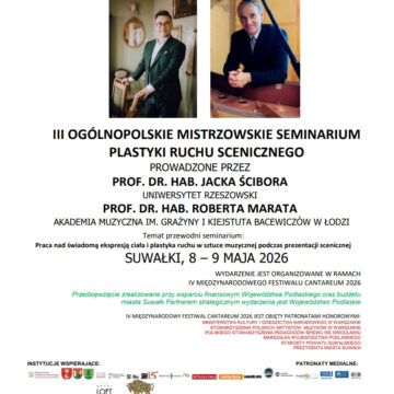 IV Międzynarodowy Festiwal CANTAREUM 2026, Muzyczne Skarby Europy