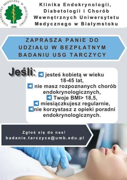 Bezpłatne USG tarczycy dla pań