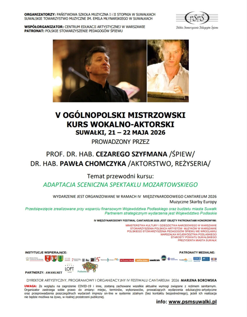 V Ogólnopolski Mistrzowski Kurs Wokalno-Aktorski