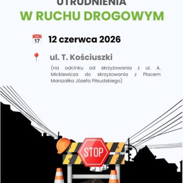 Utrudnienia w ruchu na ul. T. Kościuszki