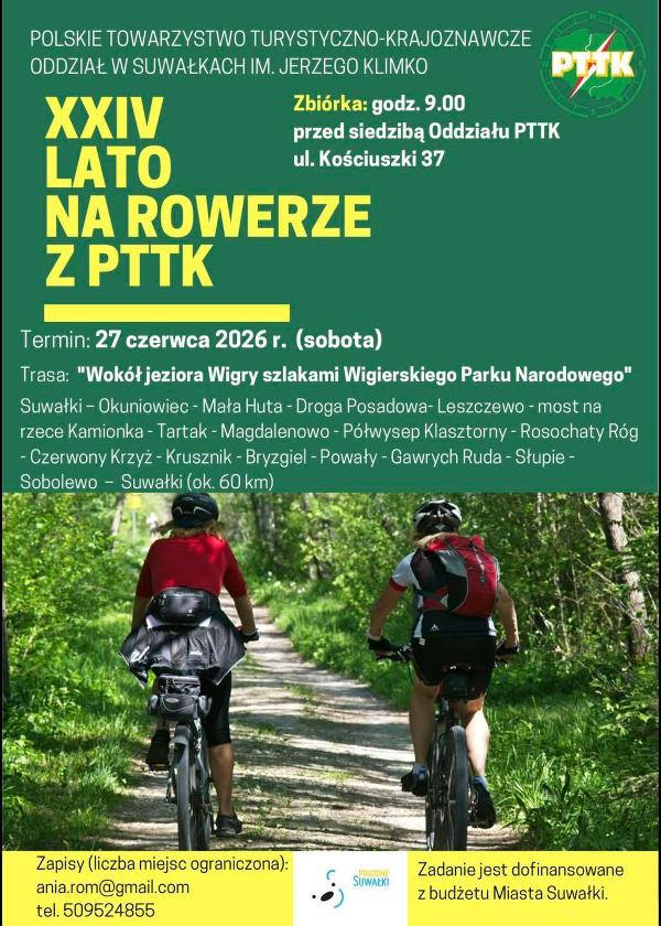 Lato na rowerze z PTTK - jednodniowy rajd rowerowy