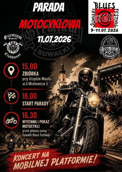 Parada motocyklowa i koncert na mobilnej platformie