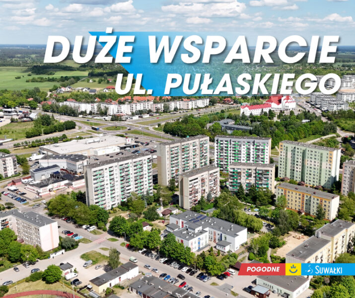 Ponad 2,7 mln zł z Ministerstwa Infrastruktury dla Suwałk – niebawem przebudowa ulicy gen. K. Pułaskiego